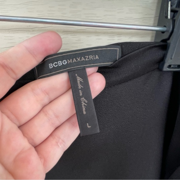 BCBGMAXAZRIA Caryln Satin Skirt in Black Size L (NWT) - Picture 11 of 14